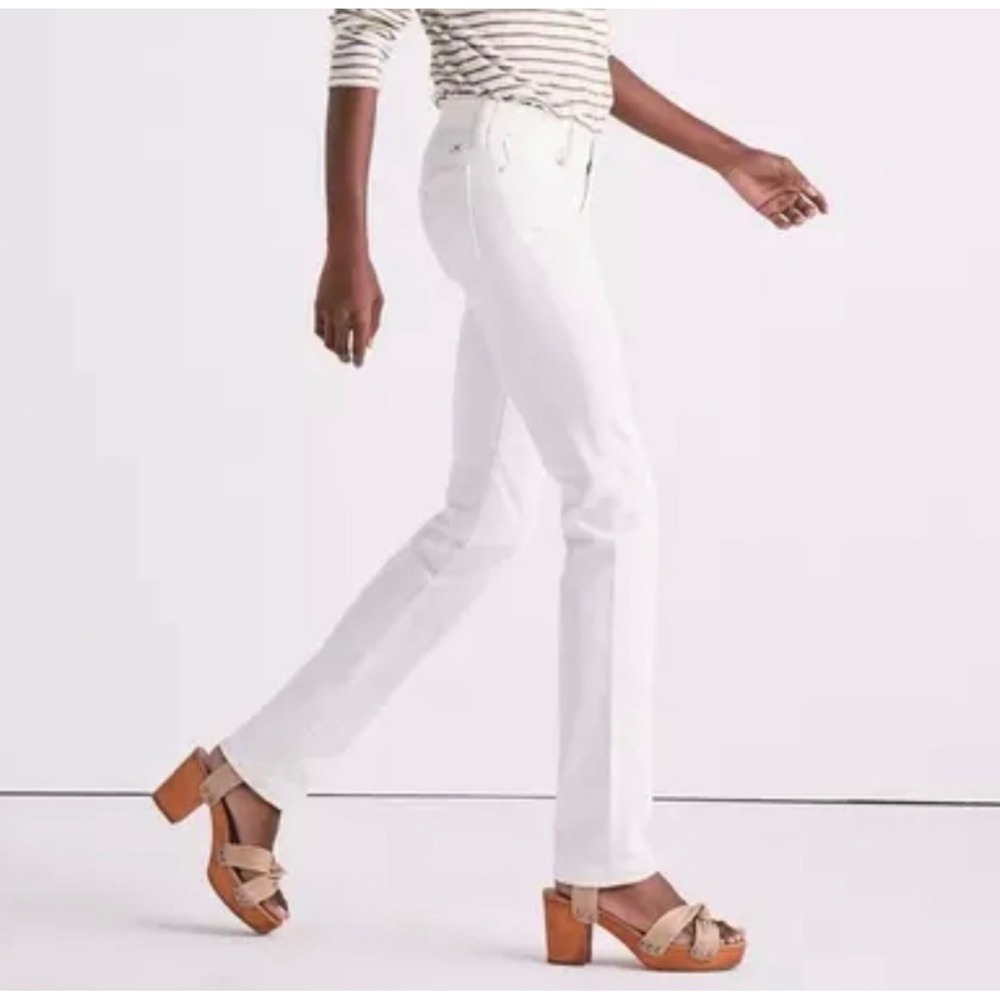 Lucky Brand Sweet N Straight White Pearl Jeans 6 28 x 32 Classic Mid Rise
